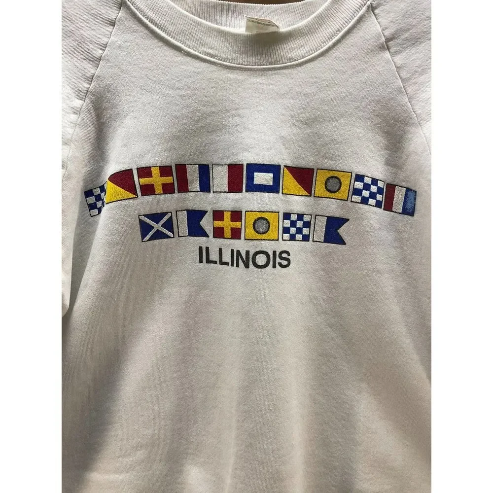 Fruit of the‎ Loom Illinois Sweatshirt Size Large *Made in USA*